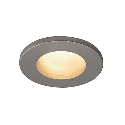 Downlight DOLIX OUT QPAR51 rond, stijf GU10 IP65, zilvergrijs dimbaar
