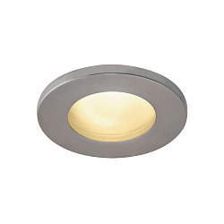 Downlight DOLIX OUT QPAR51 rond, stijf GU10 IP65, chroom mat dimbaar