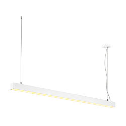 LED Pendant luminaire Q-LINE PD DALI Single, length 142cm, 47W 3000K 3700lm 120�, white