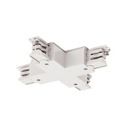 3-fase X-connector S-TRACK ON/OFF opbouwversie, schakelbaar, wit