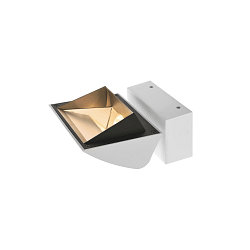 LED Wall luminaire MERADO FLOOD WL, TRIAC dimmable, rotatable and swiveling, 40W 115�, 4000K 3200lm, white