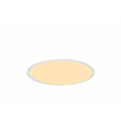 LED Ceiling recessed luminaire MEDO 40 EL, frame version, � 39cm, 28W 3000/4000K 105�, white