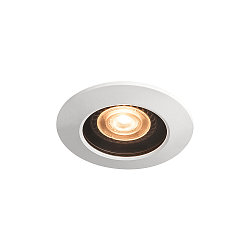 Downlight VARU QPAR51 DL rond, stijf GU10 IP65, zwart, wit dimbaar