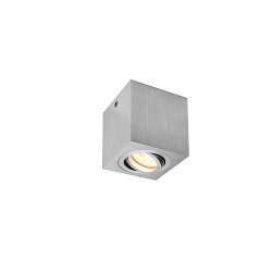 Plafondarmatuur TRILEDO draaibaar, single GU10, aluminium geborsteld dimbaar