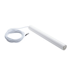 Pendant luminaire FITU PD, E27, length 40cm, pendulum 250cm, open cable end, white