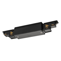 Verbinder S-TRACK PHASE & DALI opbouwversie, DALI aanstuurbaar, met voedermogelijkheid, zwart