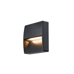 Outdoor luminaire DOWNUNDER OUT SQUARE WL LED Wall recessed luminaire, 4,5W, 3000/4000K, 150lm, IP65, anthracite