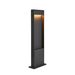 Padverlichting FLATT POLE 65CM hoekig, CCT Switch IP65, antraciet, bruin, hout 