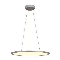 Pendelarmatuur PANEL 60 DALI LED rond, grijs