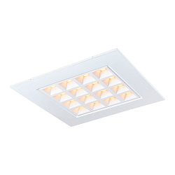 LED Ceiling recessed luminaire LED PAVONO 620x620, 100�, UGR 16, white, 3000K, 3200lm