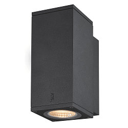 Premium-LED Outdoor Wall luminaire ENOLA SQUARE SINGLE CCT, IP65 IK02, S-size, 6W 3000 / 4000K 390 / 450lm 30�, CRi>90