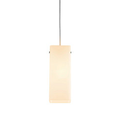 Pendelarmatuur QUADRASS INDOOR E27, chroom, melkachtig