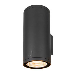 LED Outdoor Wall luminaire ENOLA ROUND UP/DOWN CCT, IP65 IK06, L-size, 53W 3000/4000K 2700/3000lm 38�, CRi>90, anthracite