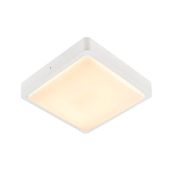 LED Wall / Ceiling luminaire AINOS SQUARE SENSOR Outdoor, 18W, 1300lm, CCT switch 3000/4000K, white