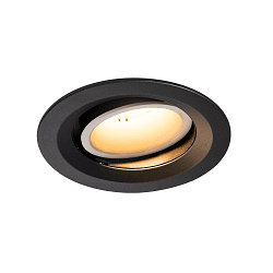 Plafondinbouwarmatuur NUMINOS DL M draaibaar, roteerbaar IP20, zwart, wit