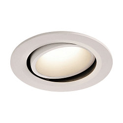 Plafondinbouwarmatuur NUMINOS DL L draaibaar, roteerbaar IP20, wit