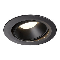 LED Ceiling recessed luminaire NUMINOS DL XL, 4000K, IP20, rotatable / pivotable, 20�, 3600lm, UGR 21, black/black