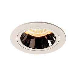 LED Ceiling recessed luminaire NUMINOS DL M, 2700K, IP20, 40�, 1550lm, UGR 17, white/chrome