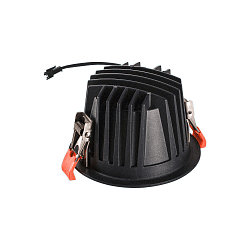 Plafondinbouwarmatuur NUMINOS DL L IP20, chroom, zwart
