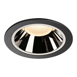 LED Ceiling recessed luminaire NUMINOS DL XL, 3000K, IP20, 40�, 3500lm, UGR 18, black/chrome