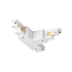 3-fase T-connector S-TRACK PHASE & DALI opbouwversie, DALI aanstuurbaar, aarde rechts, wit