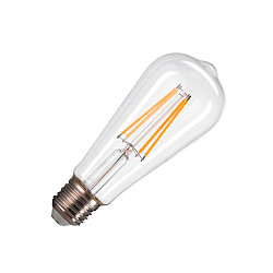Lichtbron Edison peervorm ST58 FILAMENT CLEAR 4-voudig, dimbaar ST58 helder E27 7,5W 800lm 2700K 320� CRI >90 dimbaar