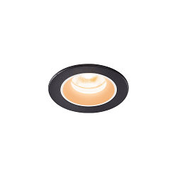 Plafondinbouwarmatuur NUMINOS XS IP20/IP44, zwart, wit
