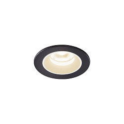 Plafondinbouwarmatuur NUMINOS XS IP20/IP44, zwart, wit