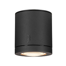 Plafondarmatuur voor buiten ENOLA OCULUS CL SINGLE IP65, antraciet dimbaar