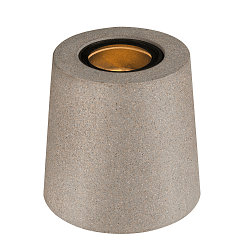 Vloerarmatuur CONCRETO FL rond, conisch GU10 IP65, grijs dimbaar