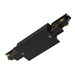3-fase lengteconnector S-TRACK PHASE & DALI ingebouwde versie, DALI aanstuurbaar, met voedermogelijkheid, zwart