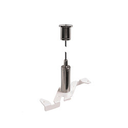 pendant suspension TRACK 48V with wire rope, white