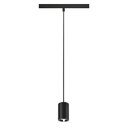 Pendelarmatuur NUMINOS� XS TRACK 48V DALI aanstuurbaar IP20, chroom, zwart dimbaar