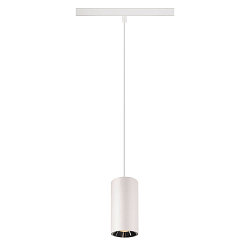 Pendelarmatuur NUMINOS� S TRACK 48V DALI aanstuurbaar IP20, chroom, wit dimbaar