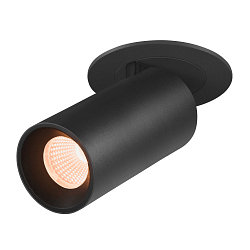 Plafondinbouwarmatuur NUMINOS� PROJECTOR S cilindrisch, zwart