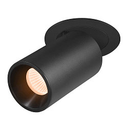 Plafondinbouwarmatuur NUMINOS� PROJECTOR M cilindrisch, zwart