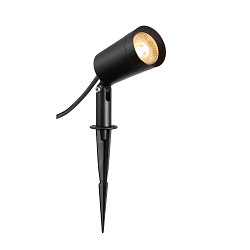 gorund spike luminaire SYNA PLANT round, tiltable IP65, black 