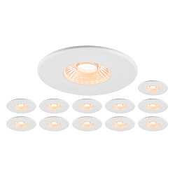 ceiling recessed luminaire UNIVERSAL DOWNLIGHT PHASE set of 12 IP20 / IP65, white dimmable