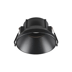 Verzonken plafondring NEW TRIA� 75 rond, diep, zwart