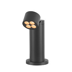Sokkelarmatuur R-CUBE 35 rond, CCT Switch, cardanisch draaien IP65, antraciet dimbaar