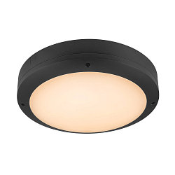 Wand- en plafondarmatuur OUTDOOR BULKHEAD V 360 CCT Switch, slagvast, schakelbaar IP65, zwart, gelakt 