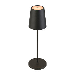 Tafellamp op batterijen VINOLINA TWO IP65, zwart dimbaar