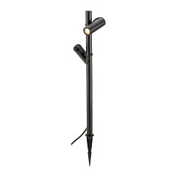 Armatuur met grondpen HELIA SLIM POLE DOUBLE IP65, zwart