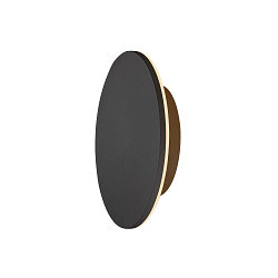 Wandarmatuur voor buitenshuis D-RING M PHASE IP65, zwart dimbaar