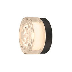 wall and ceiling luminaire CYFT WAVE suitable for VDU workstation IP44, black, lacquered dimmable