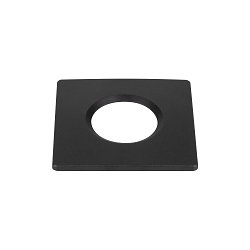 Afdekking UNIVERSAL DOWNLIGHT IP65 hoekig, stijf, gesloten, luchtdicht, zwart