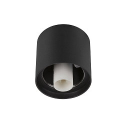 Plafondarmatuur VARYT zonder lampenkap E14 IP44, zwart dimbaar