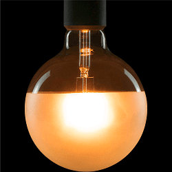 LED lamp GLOBE 125 HALF MOON - PHASE G125 mat E27 6,5W 650lm 2700K 330� CRI 90-100 dimbaar