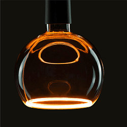 LED lamp FLOATING GLOBE 150 - SMOKEY BLACK- PHASE G150 mat E27 6W 260lm 1900K 330� dimbaar
