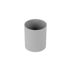 Lampenkap PURI 2.0 - TUBE cilindrisch, grijs